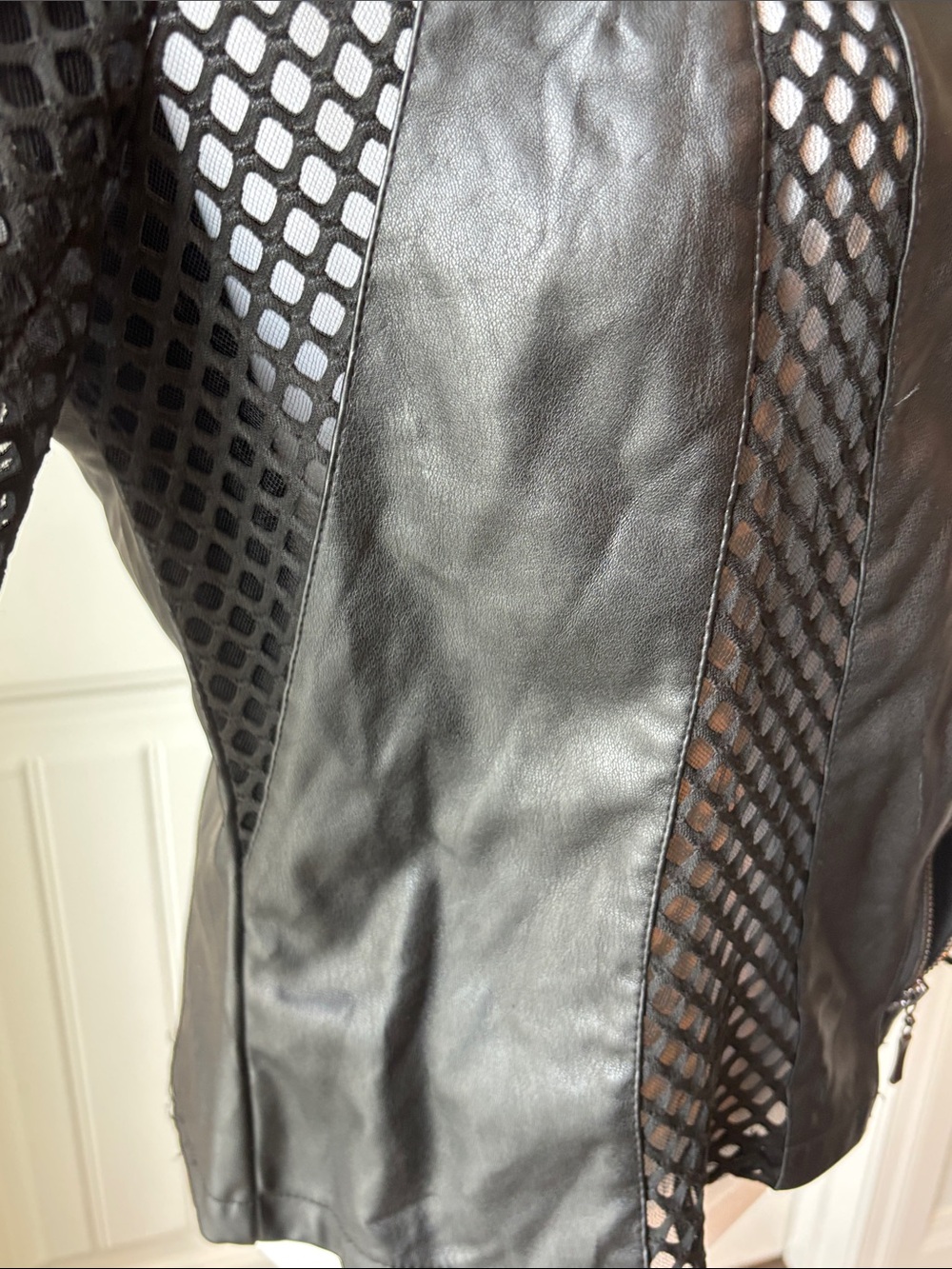 Ashley Stewart Black Faux Leather Zip-Front Jacket - Picture 11 of 13